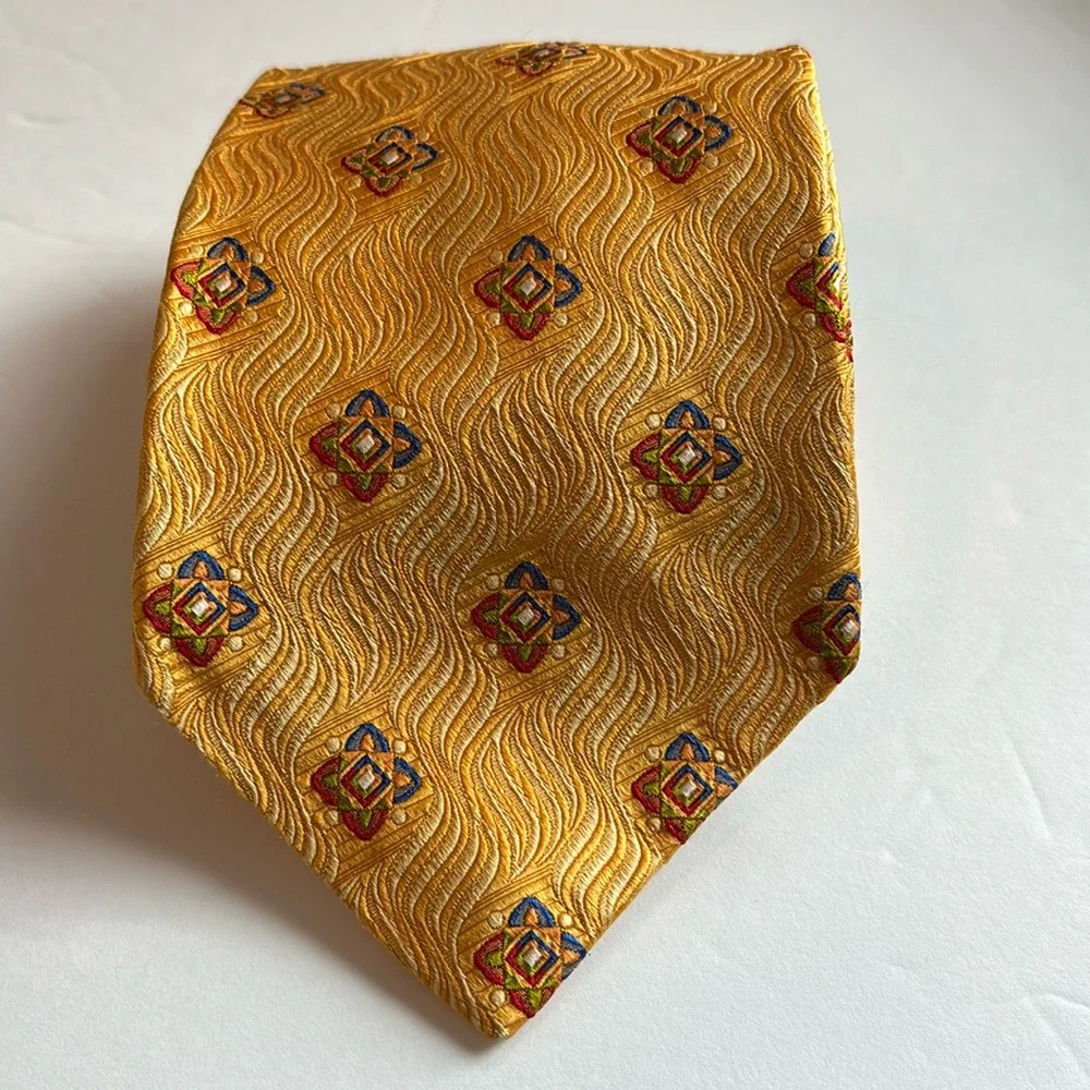 Robert Talbott Best of Class Silk Tie Golden Yellow total length 60'